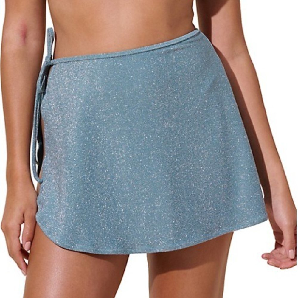 Everyday Sunday Stormy Extra Shiny Cover-Up Skirt Shimmer